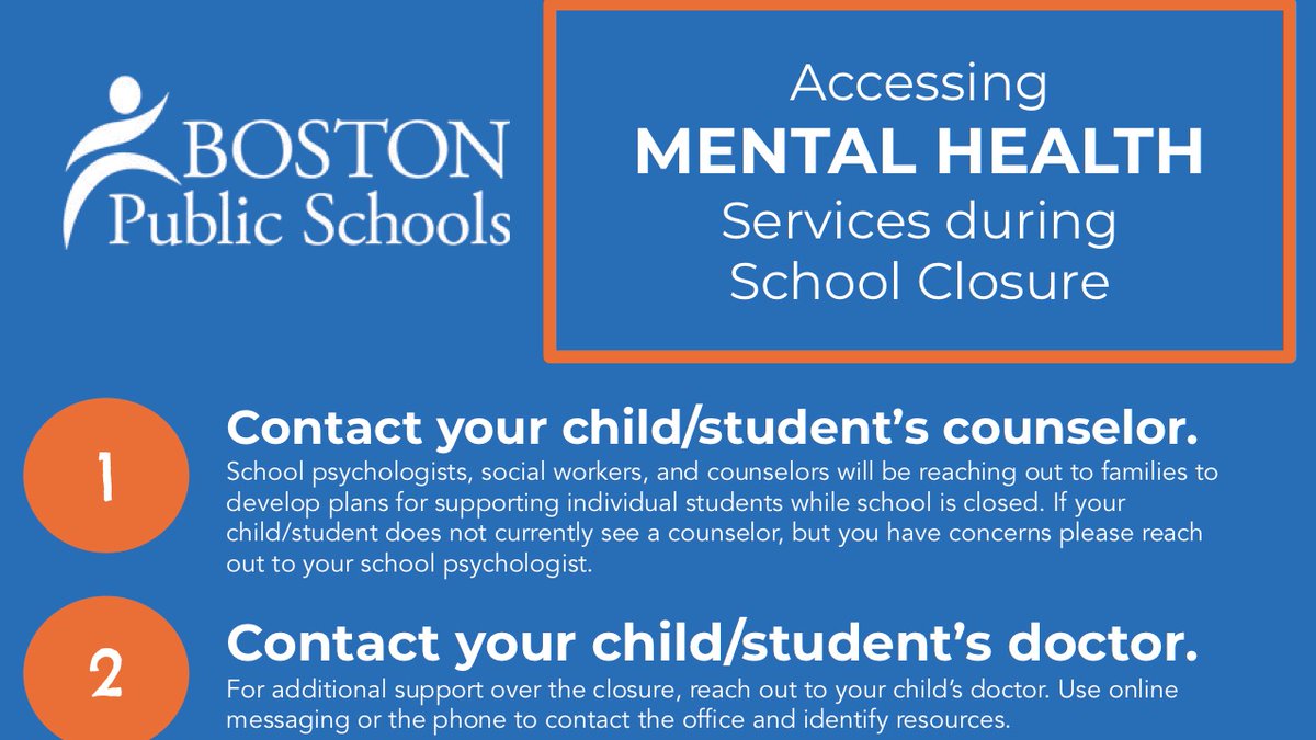 May is #MentalHealthAwarenessMonth. This has been a difficult time for everyone in the <a href="/BostonSchools/">BostonPublicSchools</a> community and we are here to support you.

Mental health and crisis support resources are available for families on our site: ow.ly/A40S30qDmmm. #MentalHealthMatters