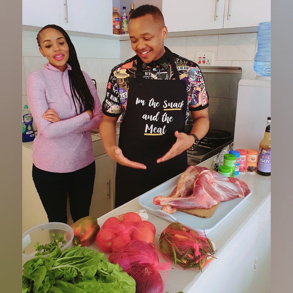 holydave's tweet photo. Hey pals. She's just a sis. She came to inspect #HDsKitchen. 😁

Follow her on her new IG account '@Joey_Muthengi'! https://t.co/crn3wxqAX3