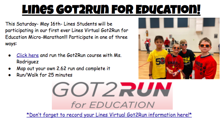 LINES_PE's tweet photo. Today is the day for our virtual run @Lines220!! πββοΈπββοΈ Since the #Got2Run is postponed to next year, we want to honor the race that would've been held today!! Read below and click this link for more info on how to participate! https://t.co/oiBSaYBnAb https://t.co/FkkpSDTChl