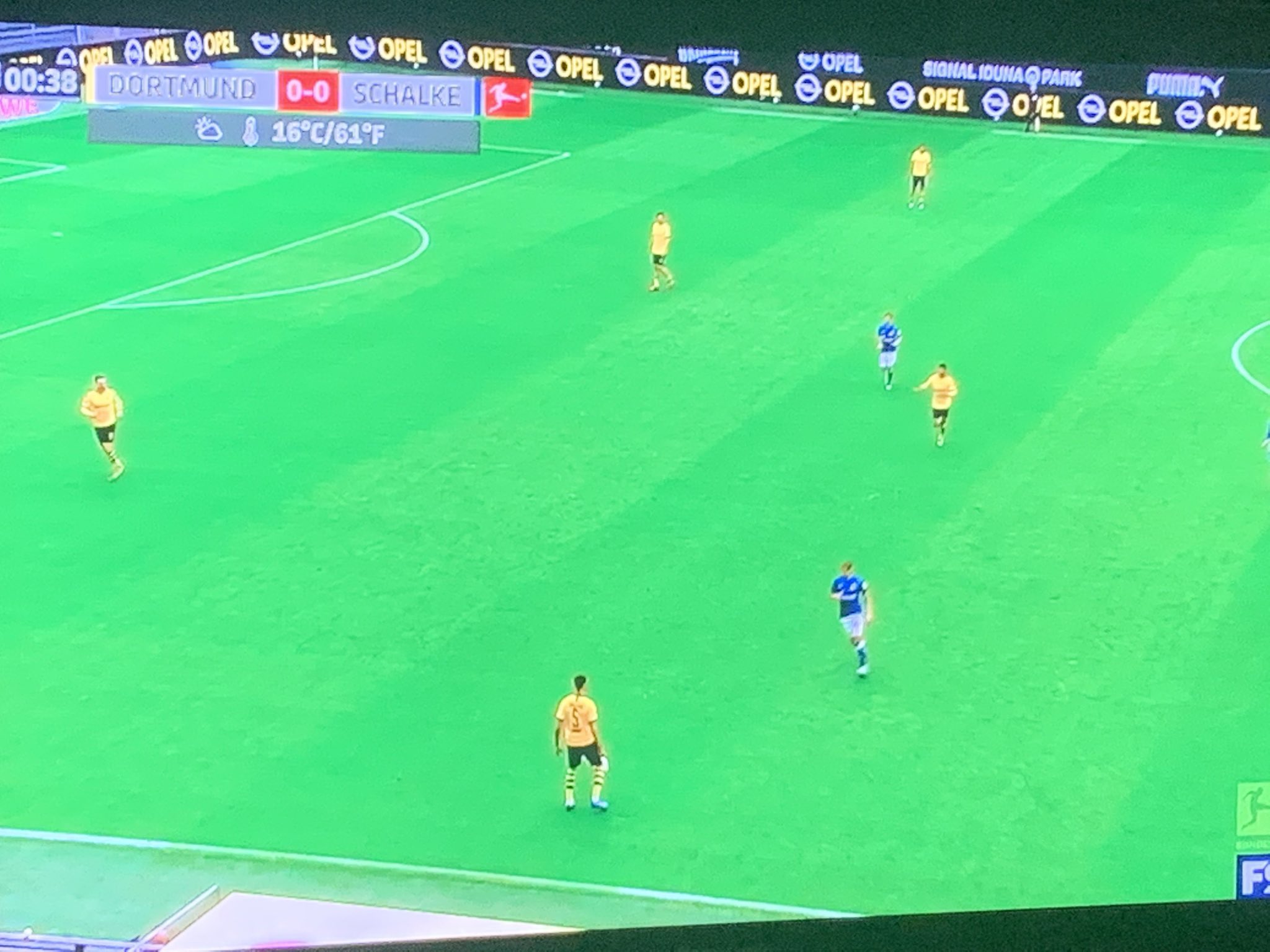 Thomas Kemper Watching Live Soccer For The First Time In Months Dortmund Schalke The Derby In Germany Had Been There Years Ago With 80k In The Stadium Now All Empty