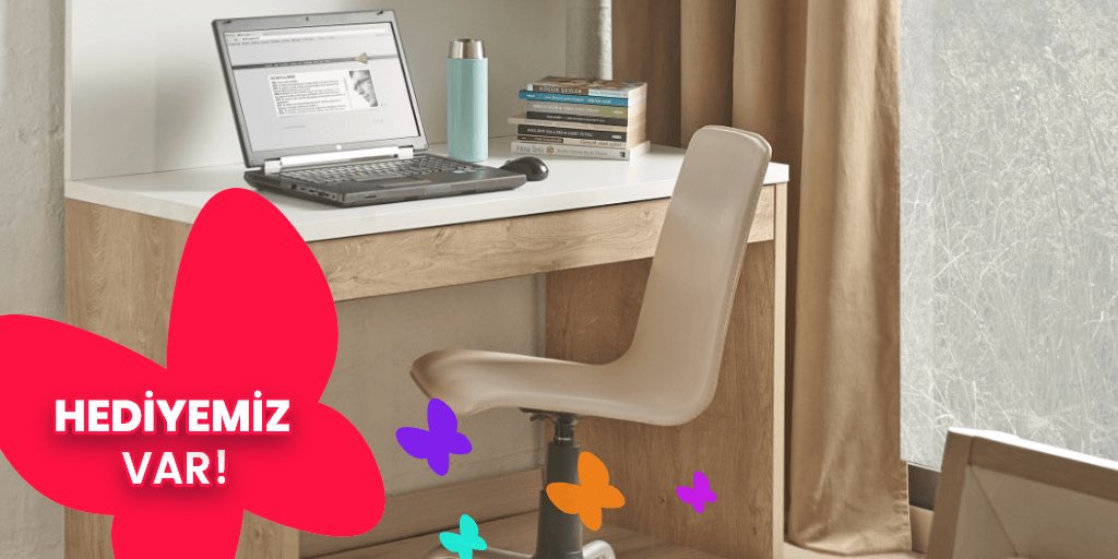 #GençlerEvde Keyifle Çalışsın Diye Kelebek’ten Nigero Çalışma Masası #Hediye! 
Kelebek’ten çocuğuna Nigero Çalışma Masası hediye edecek şanslı takipçilerimizden biri olmak için yapman gerekenler aşağıda: 

#KelebekMobilya #KelebekGençlereİyiGelecek #19Mayıs #çekiliş #yarışma