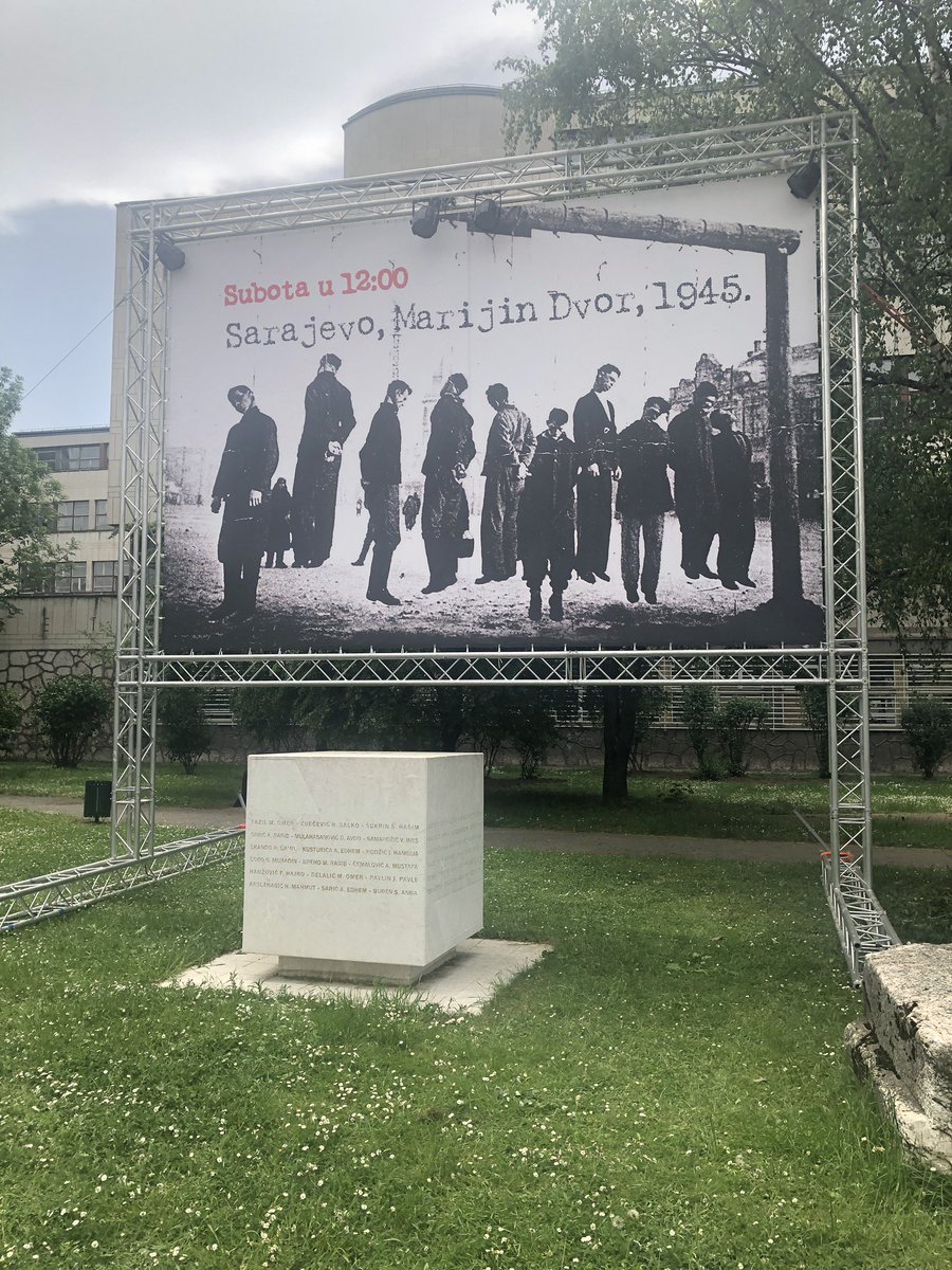 arnesa_kustura's tweet photo. They really thought that Sarajevo, the city that survived Nazi Occupation, the city that survived the Siege &amp; Genocide. The city that fought off Ustashe, Nazis, and Chetniks would stay quiet today. 

The anti-fascist legacy continues. These are my people. https://t.co/cPQIGrj2q4