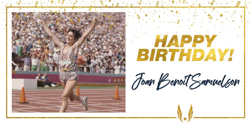 Happy birthday to the first-ever women\s marathon Olympic medalist, Joan Benoit Samuelson!!   