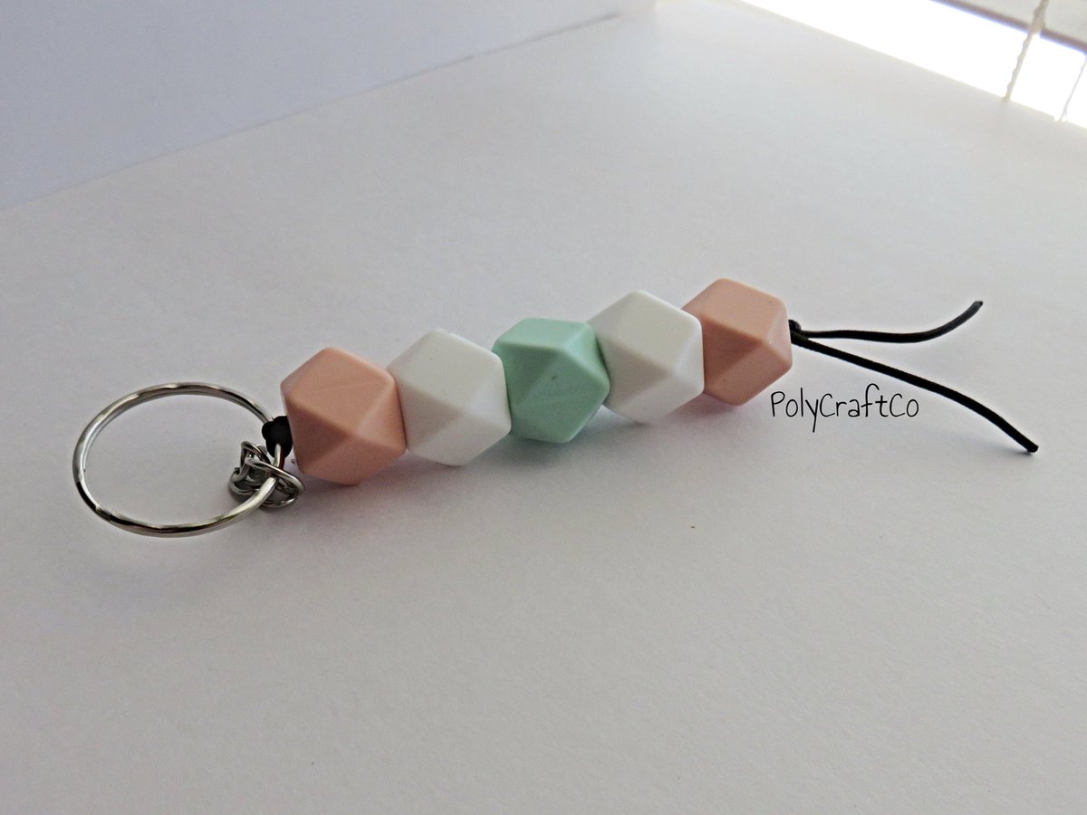 co_poly's tweet photo. Have you seen the latest addition to my #etsy shop: Silicone Beaded Keychain - Rose Pink, White, and Mint Green #pink #white #keychain #siliconebead #beadedkeycahin #keyring #hexagonbead #modernkeychain #pursecharm #polycraftco #handmade #shopsmall https://t.co/GMsjSnyjUB https://t.co/u1NiVOPDQO