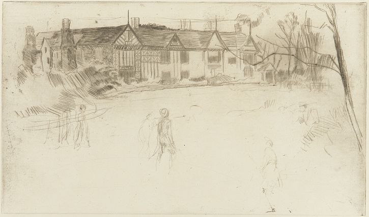 WhistlerSociety's tweet photo. Speke Hall in the 1840s (r)- later the home of Frederick Leyland patron of Whistler who often visited and etched (l). https://t.co/xvXPQAaiIa