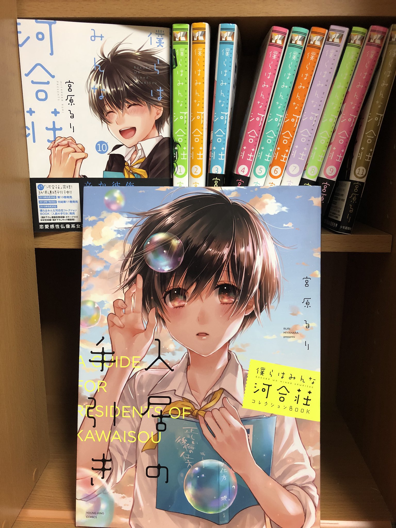 ヒカル Day16 僕らはみんな河合荘 続きが読みたい漫画の日 一つ屋根の下での同居ラブコメ といっても二人ではなく 個性ある同居人も一緒 冷めてる本好きヒロイン 律先輩が次第に心を開くんですけど なかなかにしぶとい アニメもとてもいい 律先輩