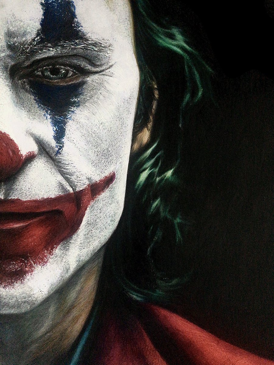 okahon1's tweet photo. 色鉛筆で【JOKER】を描きました!
頑張ったのでよかったら見てください!!
#joker 
#色鉛筆 
#模写 https://t.co/NNFMHB9kLE