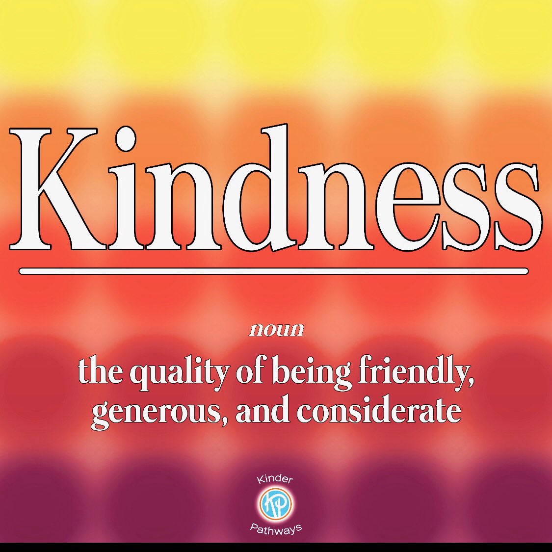 KinderPathways's tweet image. However YOU define kindness...
the more you GIVE of it, the more it GROWS. 🙂
#kinderpathways #gobekind #happiness #kindness #kind @melanie_korach #smile #uplifting #spreadkindness #empathy #bekind