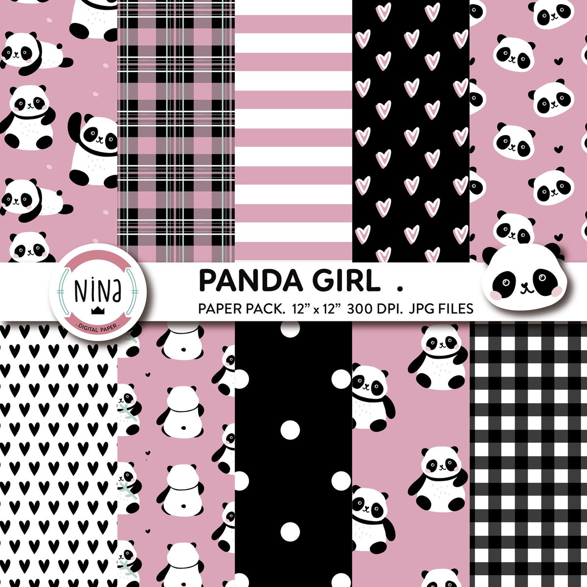 PrintsNina's tweet image. No te pierdas este artículo de mi tienda de #etsy: Girl Panda digital paper, panda wrapping paper, panda digital paper, panda bears, scrapbook paper etsy.me/2AzHH0G
#pandapattern