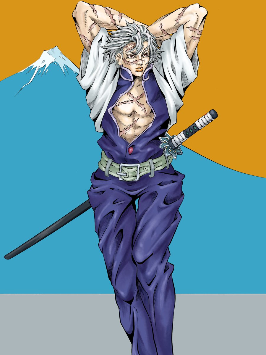 絵晒したらみんながブァァァってrtしてくれてブァァァってフォロワーがブァァァっ ジョジョ化 ほとけ 天界チャンネルのイラスト