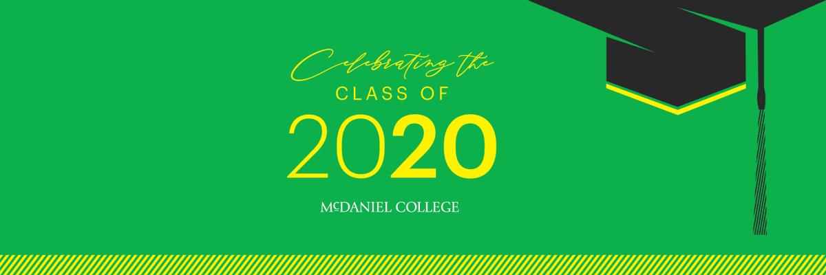 McDanielCollege's tweet photo. Next week is Senior Week! 🎉 
Help us cheer on the Class of 2020 by sharing photos or messages on social media using #McDaniel20 throughout the week, and update your profile and cover photos with these downloadable graphics: https://t.co/zZWQpTadEY https://t.co/Tzvy90Sf82