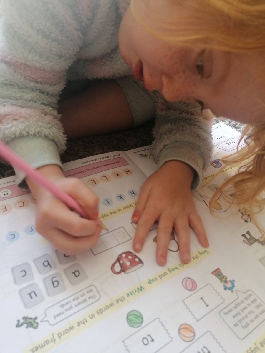 MccarronColleen's tweet photo. Practising handwriting skills and the use of finger space between words ready for her return to school 🥰 @Miss__Teaa @SoulsSchool https://t.co/htgp6tZWwx