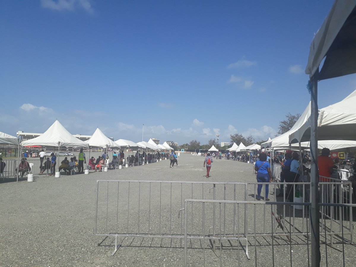 GKMSOnline's tweet photo. #GOJCare #CompassionateGrant recipients who chose GKMS/WesternUnion as your payout agent we are at the National Stadium again today. Come on down if yoy still need to collect. #WeCare #KeepSafe https://t.co/lSfYrMtGZo