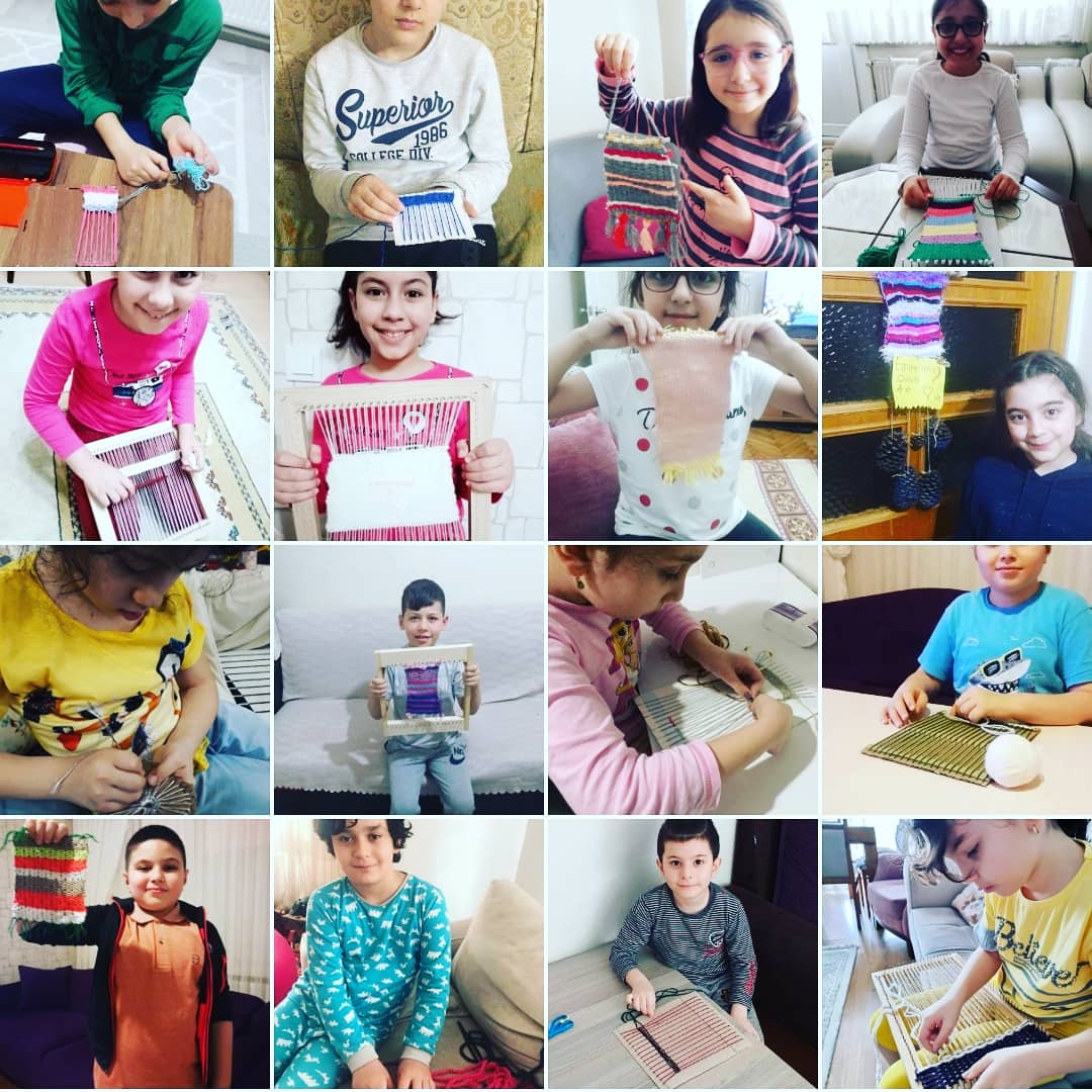 4. Sınıflarımız Halı Dokuma Etkinliği #evdeeğitimvar #muallimcevdetilkokulu