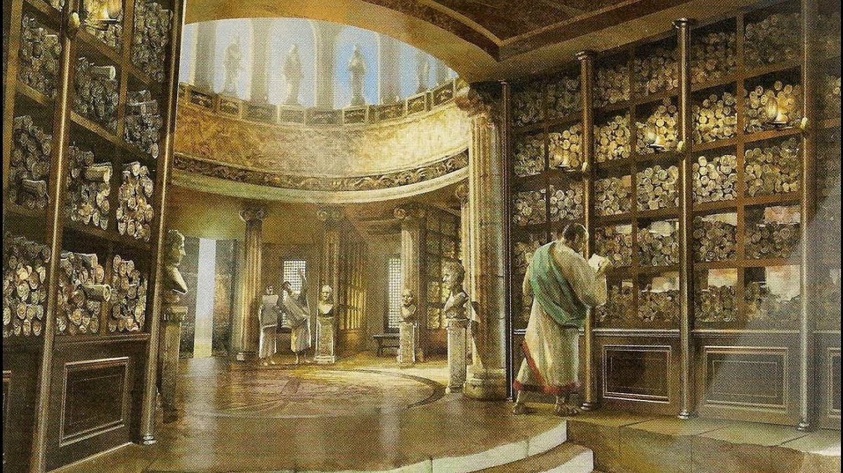 The Great Library of Alexandria was one of the most significant ancient libraries in the world.The library became the center of Hellenistic literature and literary life. Many ancient texts still survive to this day because they were collected, preserved, and stored there.