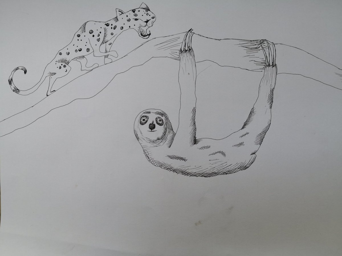 #noelsartclub, Hanging Out In The Jungle, from Johann aged 11