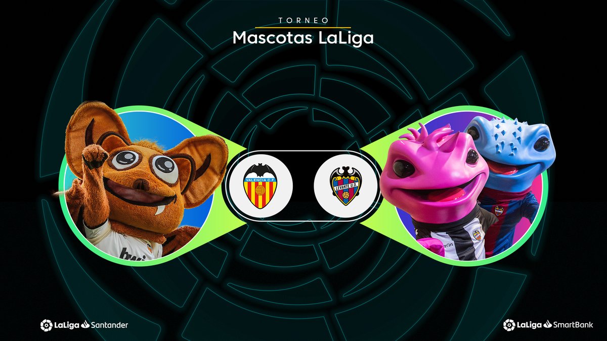 LaLiga's tweet image. ¿Quién completará la final del TORNEO de MASCOTAS de #LaLiga?

🔁 Amunt (@valenciacf)
❤ Blau y Grana (@LevanteUD)

😉 ¡Tienes 24 horas para elegir a tu finalista!