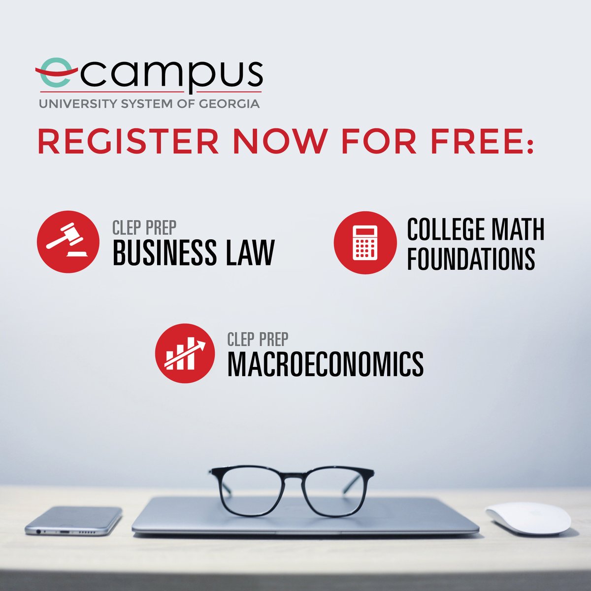 USG_eCampus's tweet photo. You don't want to M I S S T H I S!

SIGN-UP today for a FREE Spring 2020 #onlineclass.
⁣https://t.co/6ImsrZ9o67

#FreeCore classes are self-paced. Work at your speed!
⁣
#USGeCampus #USG #eCore #eMajor #CLEP #CLEPPREP #Business #Macroeconomics #CollegeMath #College #Math https://t.co/AXSR3oHlFe