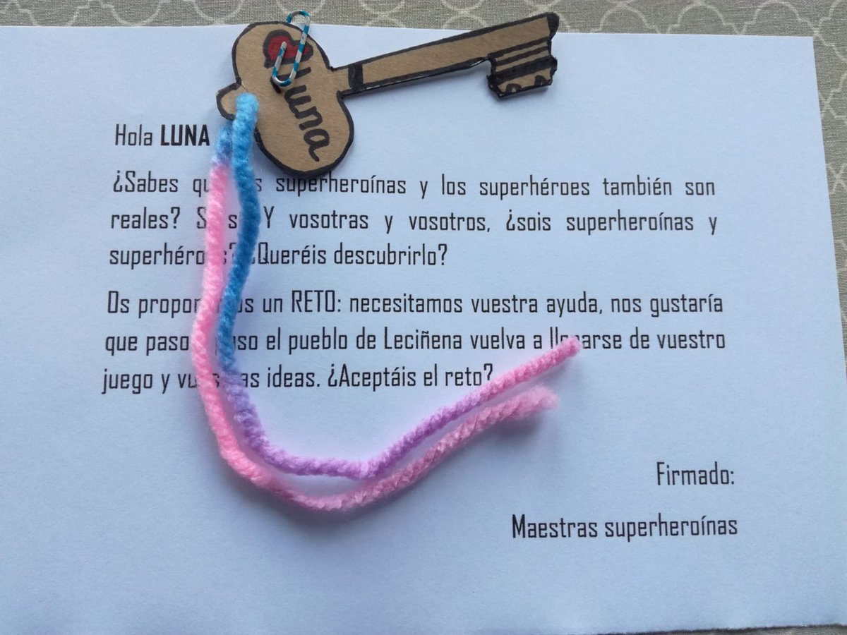 CraBajo's tweet photo. Comenzamos una nueva experiencia de aprendizaje conjunto  entre el aula de Infantil de tres y cuatro años de Leciñena y la Facultad de Educación con la intención de enriquecer nuestro Proyecto de Super héroes y Super heroínas reales.¿Aceptas el reto? https://t.co/66pAG9rDIB