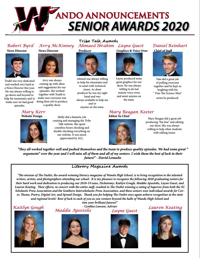 Wando High School (@wandohigh) on Twitter photo Wando celebrates our 2020 Senior Awards! #thisiswando ❤️🖤@wando_class_of_2020 <a href="/CCSDConnects/">CCSDConnects</a> (2 of 3) Wando celebrates our 2020 Senior Awards! #thisiswando ❤️🖤@wando_class_of_2020 <a href="/CCSDConnects/">CCSDConnects</a> (2 of 3)