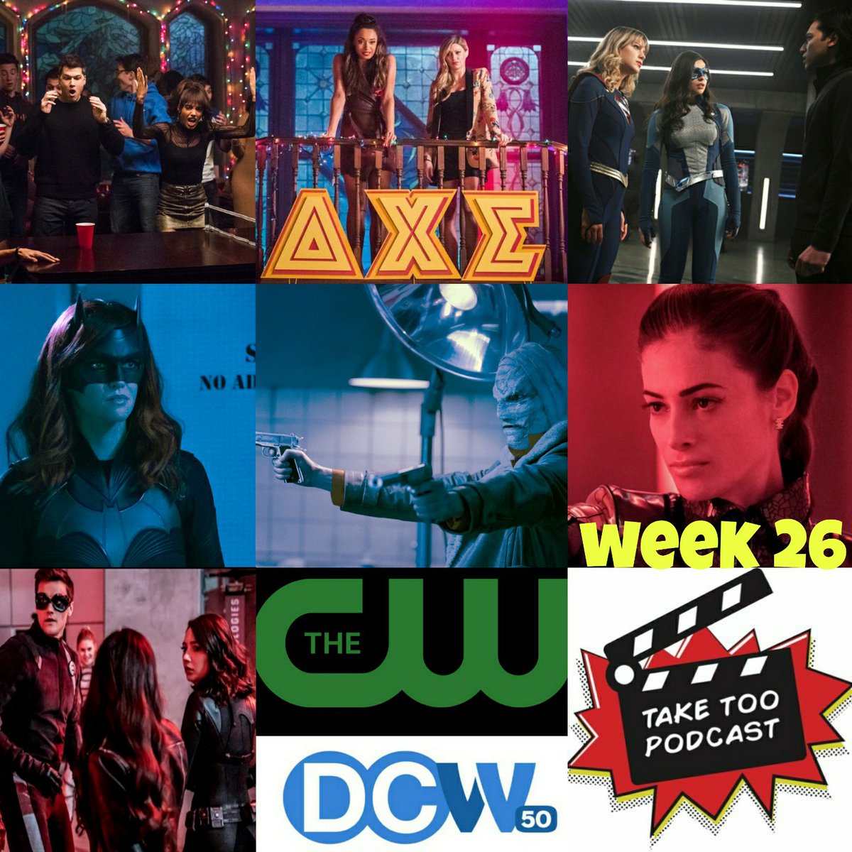Our #CW season is winding down...
This week we cover the penultimate episodes of #Batwoman &amp; #Supergirl
The #SeasonFinale of #Flash &amp; the latest #LegendsOfTomorrow 
Call (434) 602-1931 to let us know what you thought
taketoopodcast.podbean.com/e/cw-recap-sho…