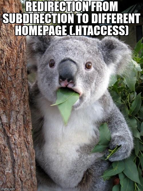 overflow_meme's tweet image. Redirection from subdirection to different homepage (.htaccess) stackoverflow.com/questions/6182… #redirect #webdevelopmentserver #htaccess