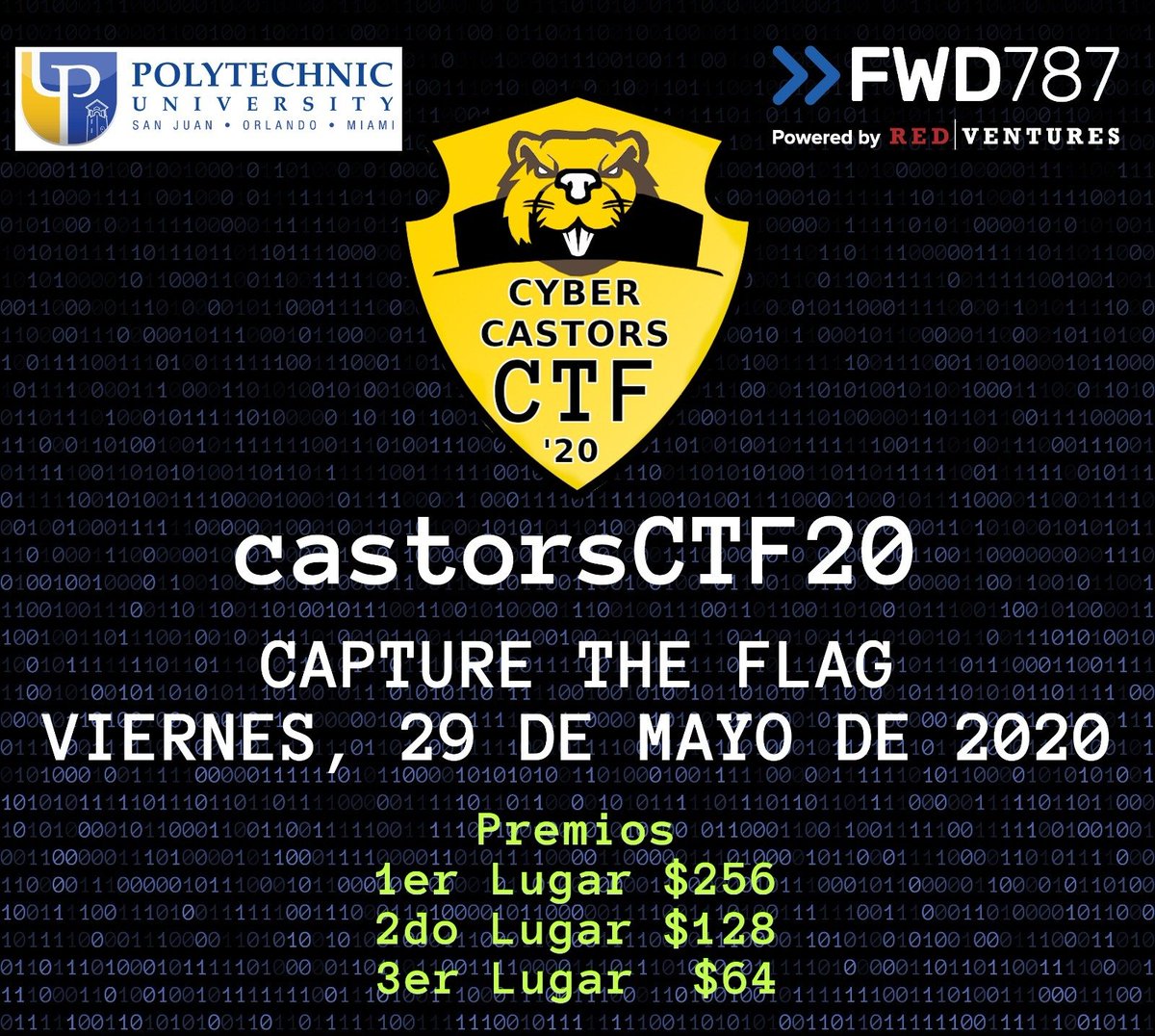 WiCyS_UPRB's tweet photo. On Friday May 29, @CyberCastors will be having their CTF! There will be prices for the first 3 places, if you want to participate access this link: https://t.co/LW4ZHLEhe2

If you are from a Puerto Rico university, you must register with an institutional email. 
#WiCyS #WiCySUPRB https://t.co/wcbkc1e2Jj