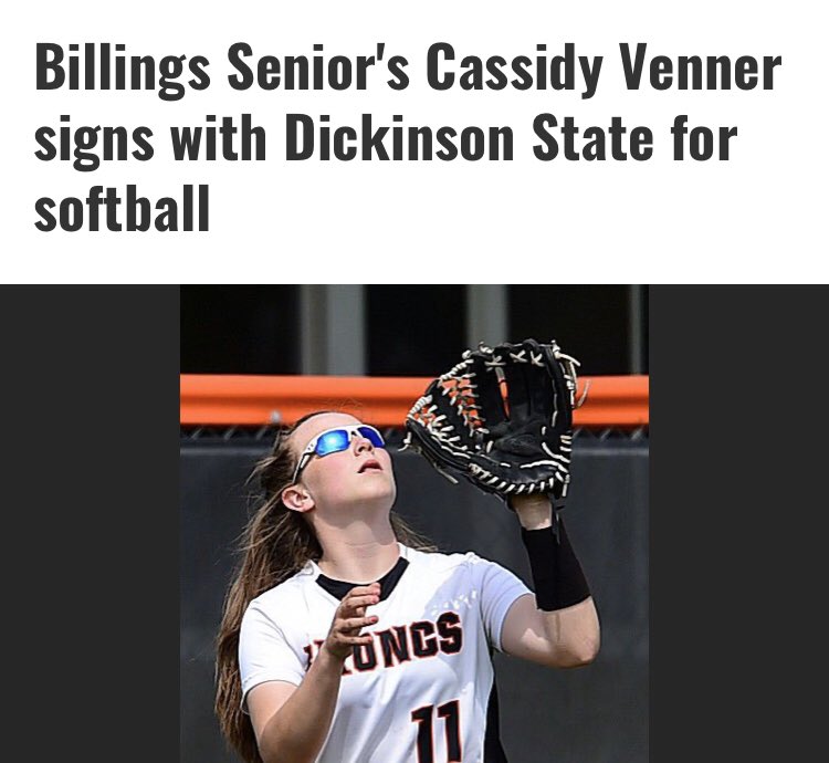 lisashulund's tweet photo. So proud of @CassidyVenner for continuing her softball adventure at DSU. It will be hard for her to fill my phone with selfies from that far away! https://t.co/u62p6GBn30