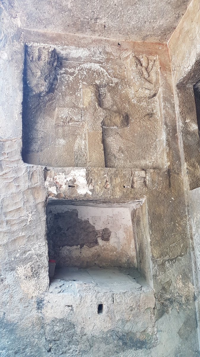 Beautiful Mandapeshwar Caves in Borivali were partly destroyed by Portuguese to make way for a Chapel. Existing Murals were altered to create a Cross.From their headquarters in Goa they ran a theological Christian state along the coastal region from Daman to Mangalore.(8/n)