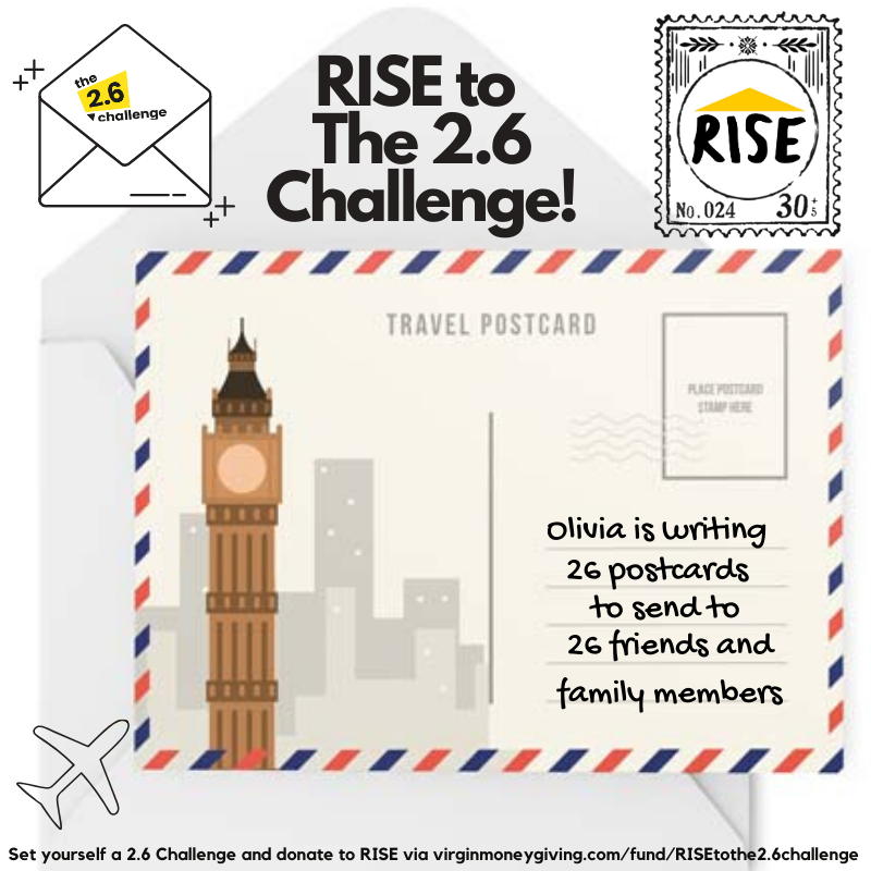 RISEprojects's tweet photo. Now this challenge has our STAMP of approval @OliviaDurandIRL #BringBackThePostcard #TwoPointSixChallenge #postcards #fundraiser #saveukcharities https://t.co/hURiciEkOW
