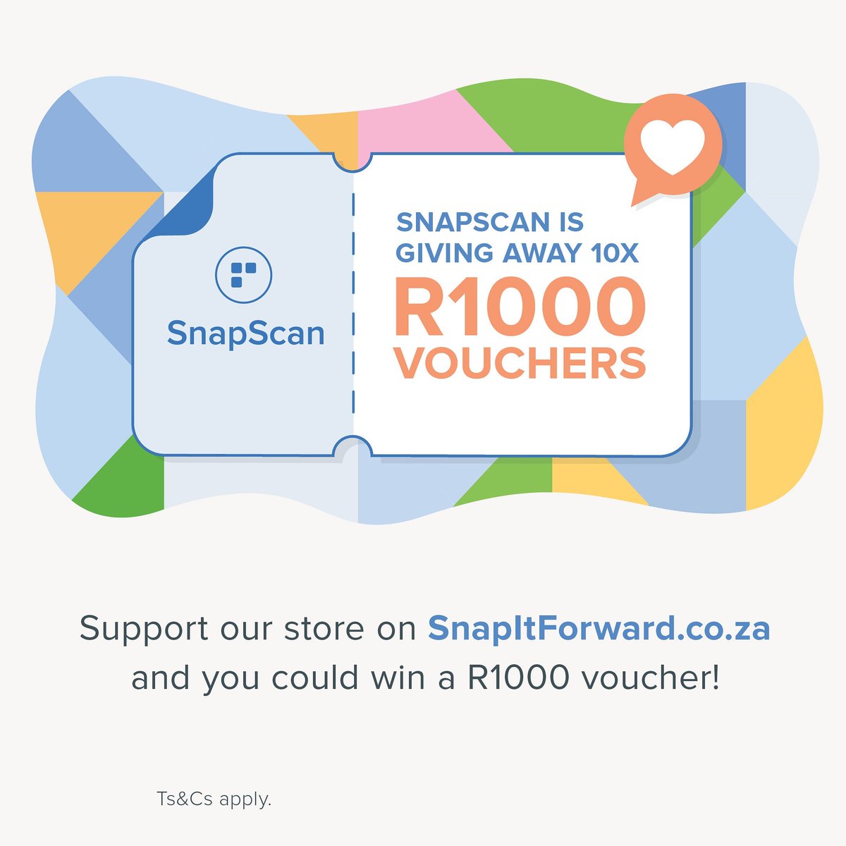 capeOstorms's tweet photo. SnapScan is running a competition during May!
Entering the competition is simple. All you need to do is buy a voucher with a value of over R50 during May. SnapScan will be drawing winners over the next few weeks.
Good luck to all those who enter!
https://t.co/AbFmPGGtBS https://t.co/suQXE18uwC