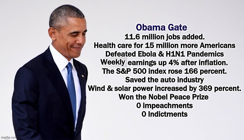 <a href="/realDonaldTrump/">Donald J. Trump</a> PLOT SPOILER:   There is NO OBAMAGATE

This "OBAMAGATE" is what's called a RED HERRING, a DISTRACTION, a LIE

We The People are SICK of <a href="/realDonaldTrump/">Donald J. Trump</a>'s LIES