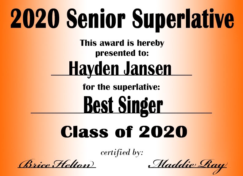 Senior Superlatives tweet media
