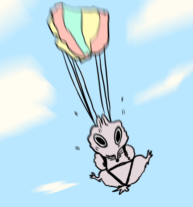 パラシュートのtwitterイラスト検索結果