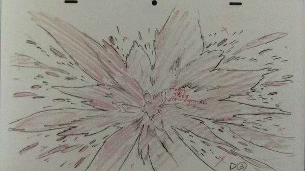 Qのカヲル君DSSチョーカー爆破シーン原画
#全エヴァ 