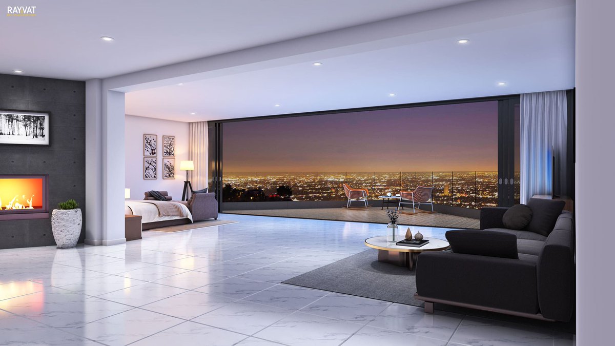 Beautiful City Night View from Bedroom 3D Interior Los Angeles CA

#bedroomrendering #interiordecor #interiors #nightview #LosAngeles <a href="/california/">California</a> #architects #3D 

rayvatengineering.com/3d-rendering-s…