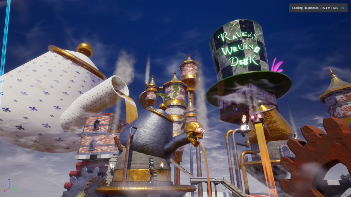 WhiskeyWeaselCP's tweet photo. Working hard on my submission for @CoreGames contest via @americanmcgee Alice series! The base work is nearly complete then I get to set some mood lighting! #madewithcore #gamedesign #gamerguy #cosplay #costume #art #artist #wip #AliceInWonderland https://t.co/9X1U4IJDwF