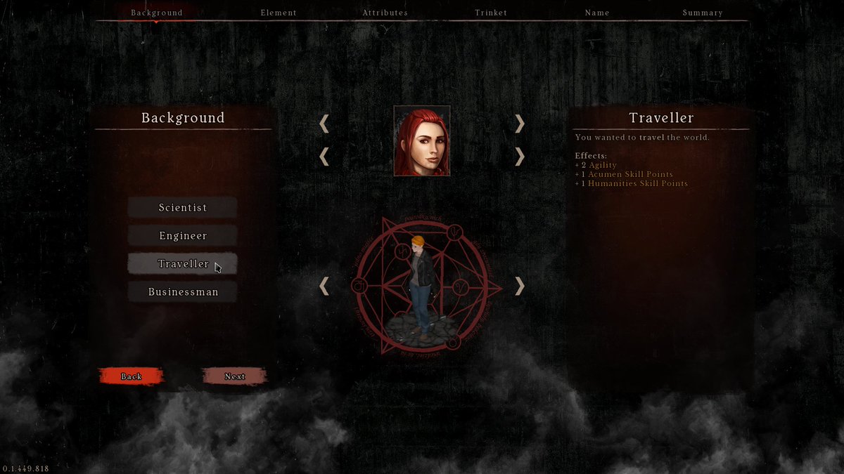 TrveKvltGames's tweet photo. Your first step into the occult. Almost done with the character creation screen. #screenshotsaturday #screenshot #isometric #isometricrpg #rpg #crpg #gamedev #indiedev #indiegamedev #occult #magick #libgdx #java #javagame #linux #trvekvlt #ui #ux https://t.co/nmNeaSlsro