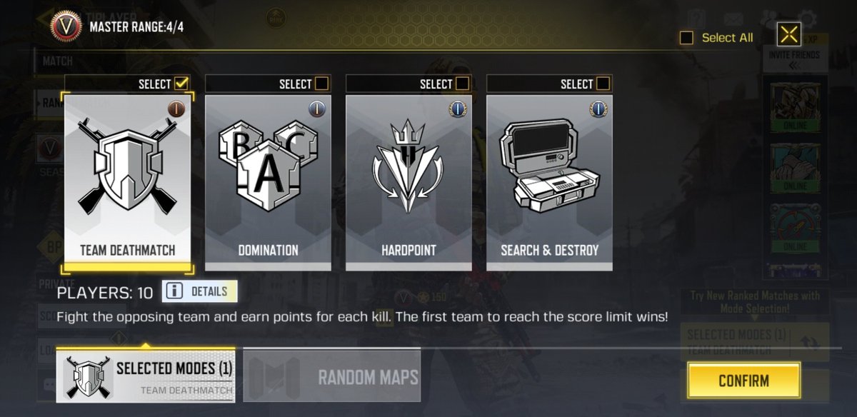 Rank Mode Selection is now LIVE!!!