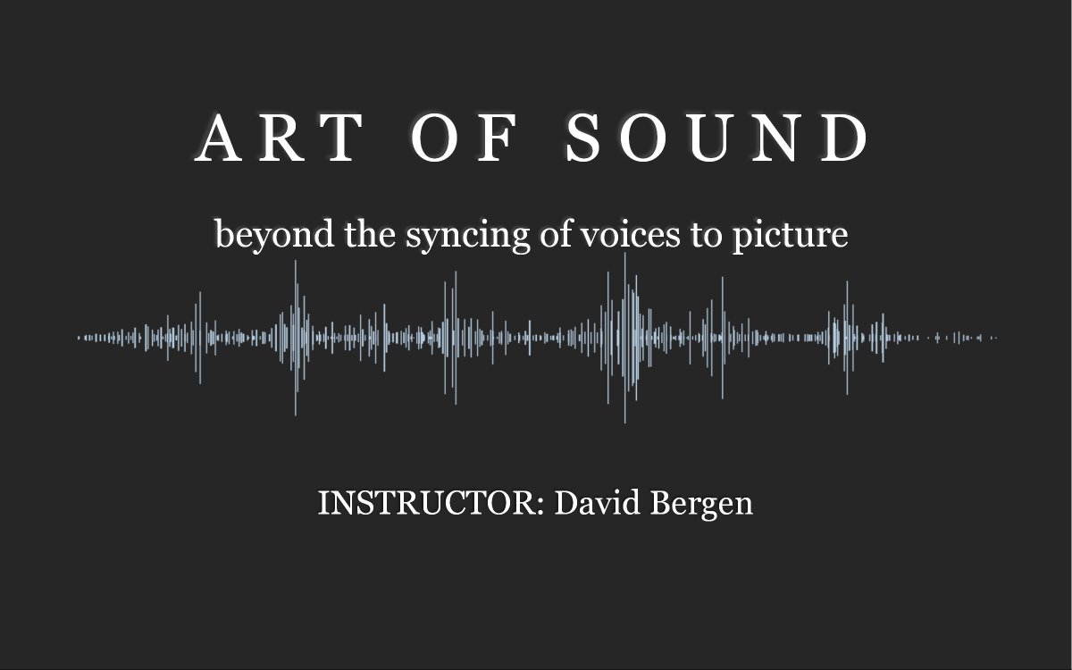 Using Premiere Pro students will craft a soundtrack using available visual and sound materials, focusing on selecting, timing, balancing, and equalizing to their purpose.

Sign up for this online course now!
ow.ly/ygJX50zzN1O