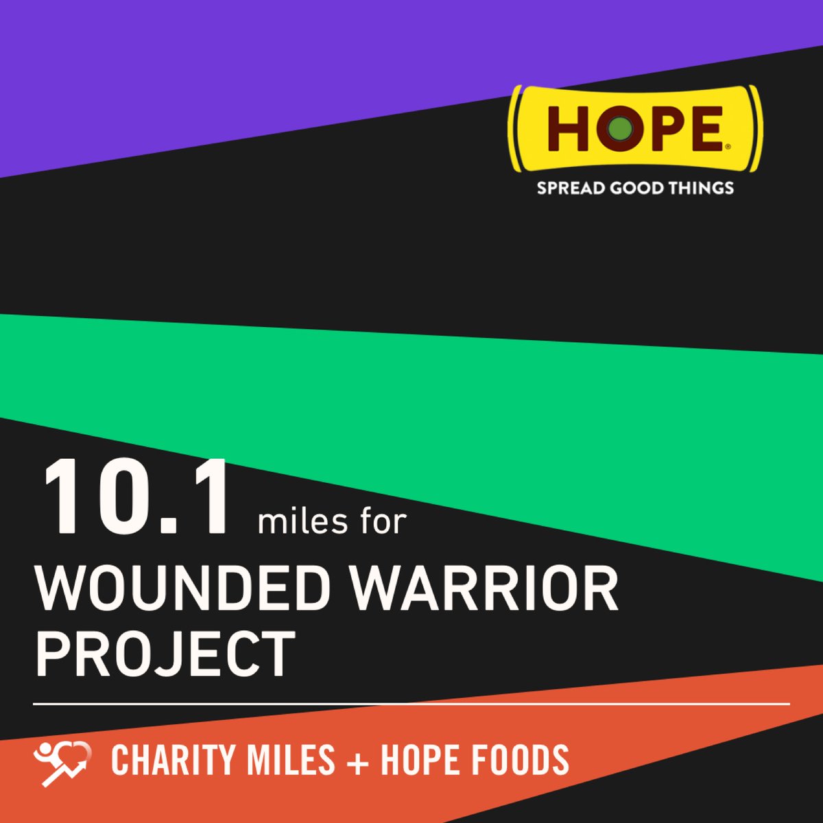 4bPat's tweet photo. 10.1 @CharityMiles for @wwp. Thx @HopeHummus for sponsoring me! #SpreadHope #runkansas https://t.co/xLXtV2rZkD