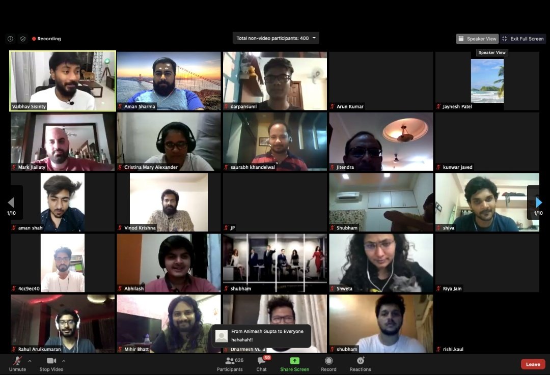 amans1994's tweet image. Anddd, a crazy webinar by this crazyhead @VaibhavSisinty 

#LinkedInBatch4 #LinkedIn5day