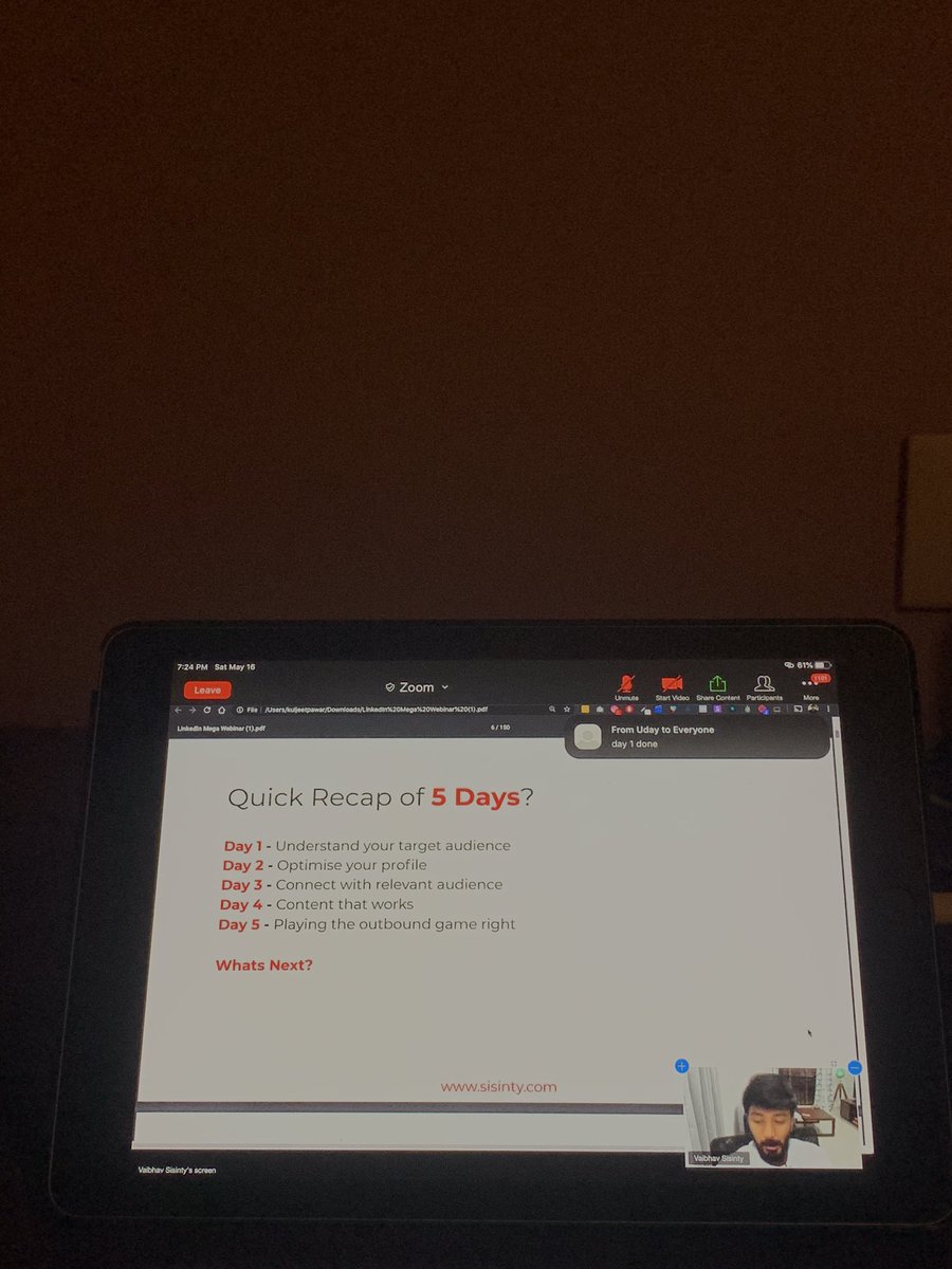 ApurvaMuthe24's tweet image. Here&apos;s a Quick Recap ✅

sisinty.com/B4
#VaibhavSisinty #LinkedinBatch4 #Linkedin5DayWorkshop