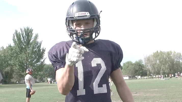 Channel1450com's tweet photo. Cade Eddington with the touchdown catch from Clay Bruno!

We saw that at Rochester many times and Western Illinois just might see that in the next few years. 

We talk to Eddington about committing to be a Leatherneck next season 
https://t.co/6k3E2ZvQd1 https://t.co/Jgd8tmroxU