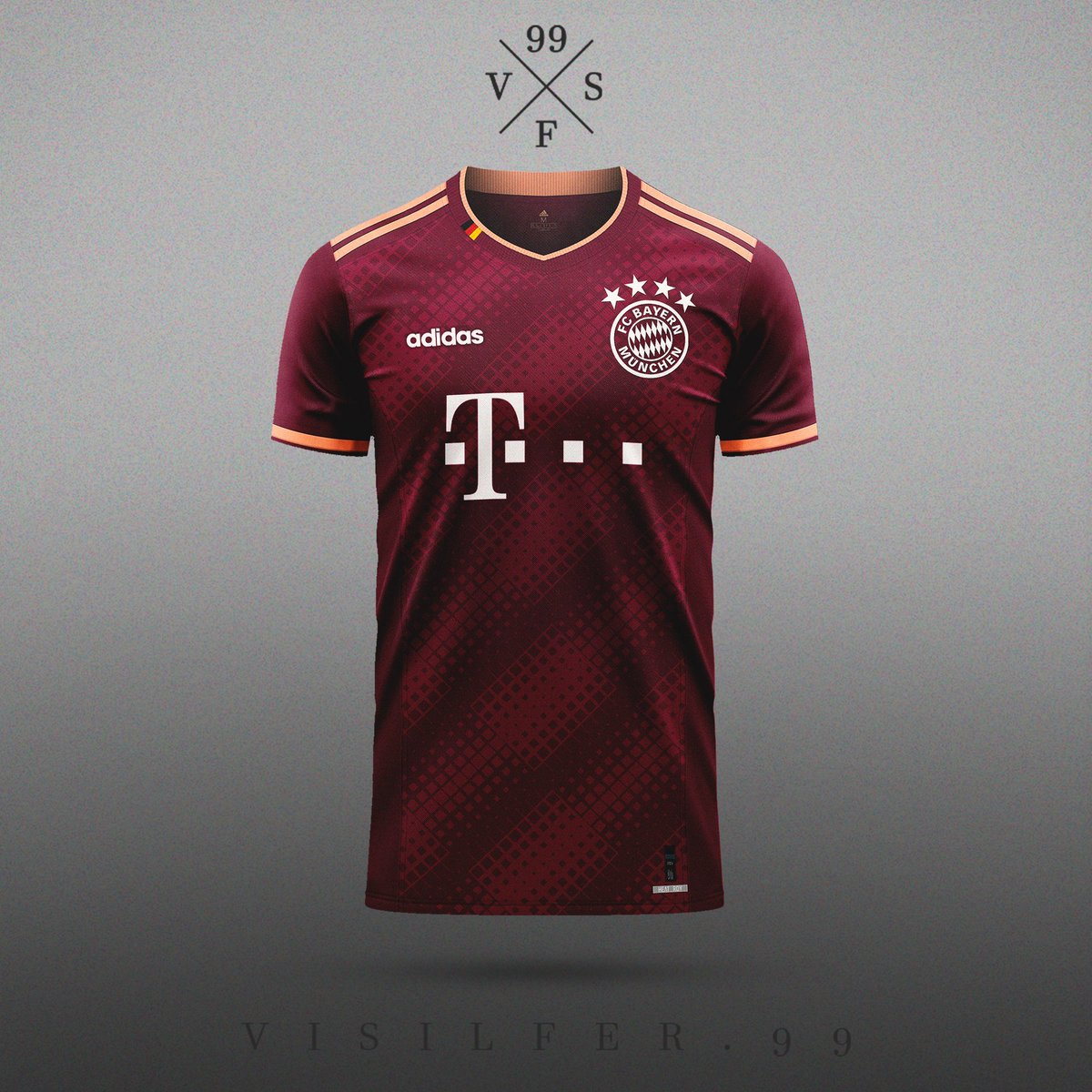 Muntjac_09's tweet photo. Bayern Munich concept kit #BayernMunich @officialpes @EditemosPES @EditemosPES_BR

Exellant design work by : @visilfer99 
Kit for #eFootballPES2020 by @Muntjac_09 https://t.co/0gFX1varFO