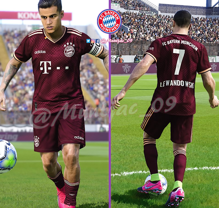 Muntjac_09's tweet photo. Bayern Munich concept kit #BayernMunich @officialpes @EditemosPES @EditemosPES_BR

Exellant design work by : @visilfer99 
Kit for #eFootballPES2020 by @Muntjac_09 https://t.co/0gFX1varFO