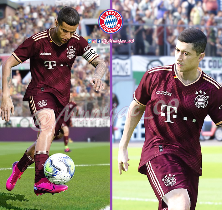 Muntjac_09's tweet photo. Bayern Munich concept kit #BayernMunich @officialpes @EditemosPES @EditemosPES_BR

Exellant design work by : @visilfer99 
Kit for #eFootballPES2020 by @Muntjac_09 https://t.co/0gFX1varFO