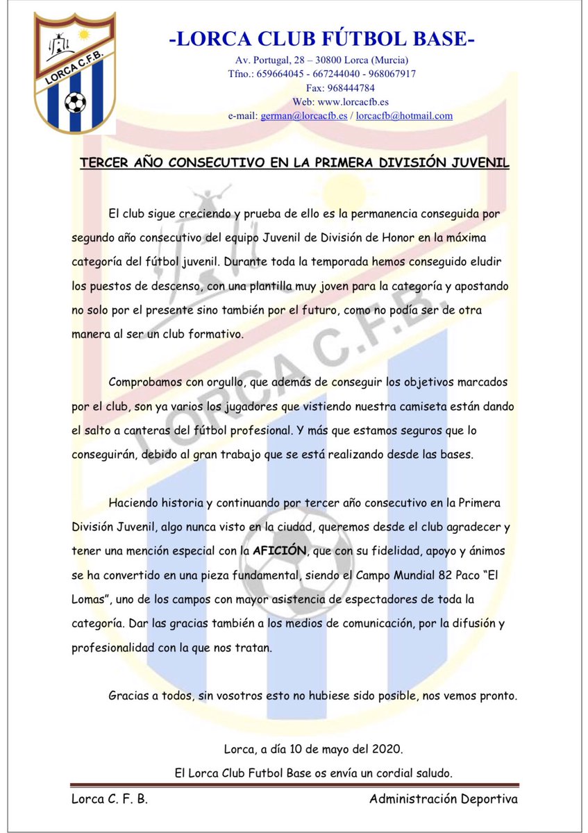 LORCA CFB DH tweet media