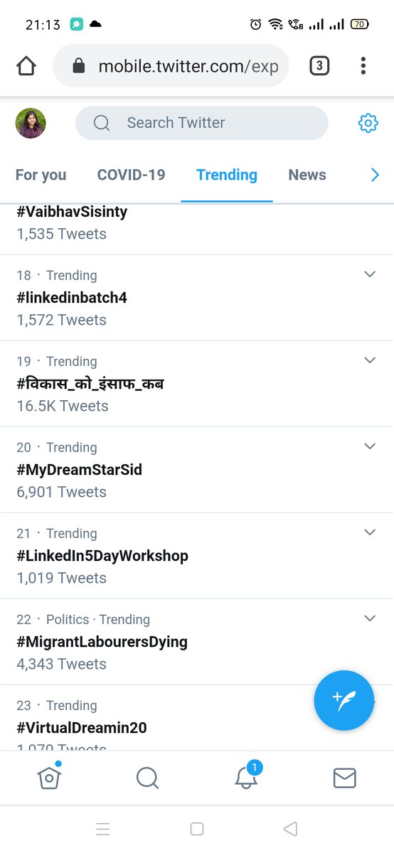 Kratiagarwal95's tweet photo. Trending on twitter #LinkedIn5DayWorkshop
#linkedinbatch3 https://t.co/qqDbktfQLO