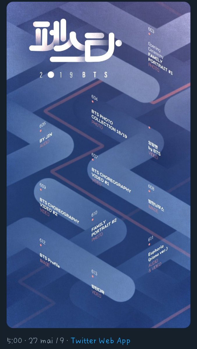 Yumenaru6's tweet photo. BTS Festa Timetable release dates these past years :
#2016BTSFESTA : June 1
#2017BTSFESTA : May 29
#2018BTSFESTA : May 31
#2019BTSFESTA : May 27
#2020BTSFESTA : May 24 if it's D-7 maybe, but this time @BigHitEnt posted it 🤔 Twelvehitphobia is coming 😂
#BTS #방탄소년단 @BTS_twt https://t.co/5403PjHTdr
